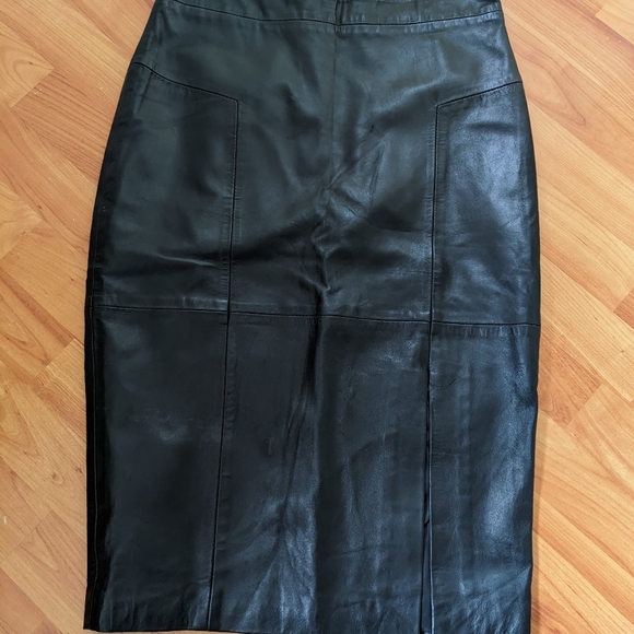 Oasis Leather skirt - Picture 1 of 7